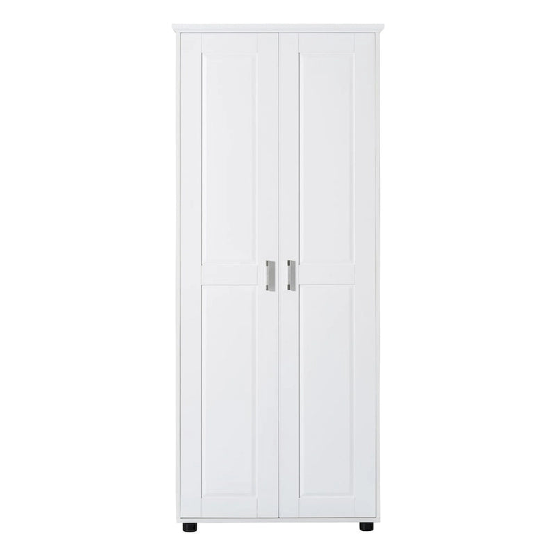 Storage Cabinet with Two Doors for Bathroom,Adjustable Shelf, MDF Board