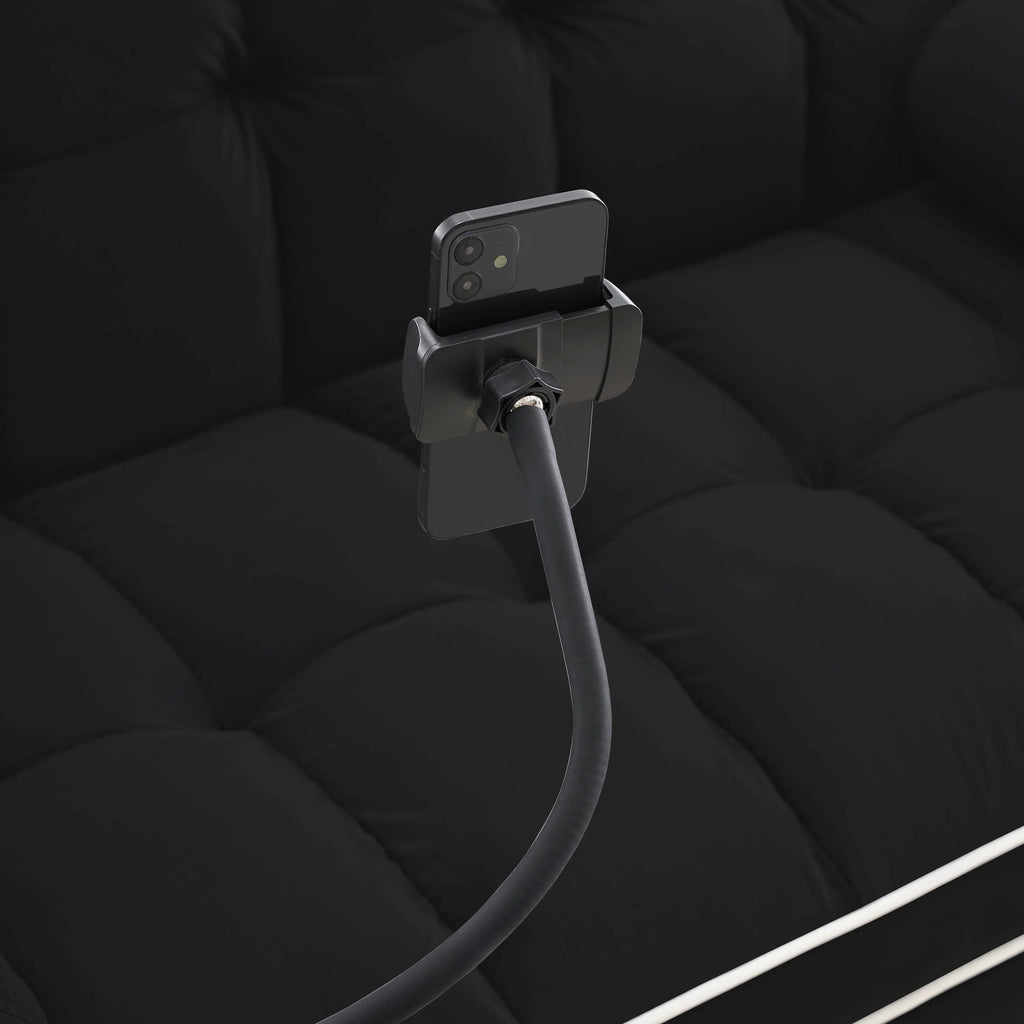 Velvet Convertible 55 2-Seater Sleeper Sofa with Pull-Out Bed, Adjustable Recline, Side Pockets, and Phone Holder