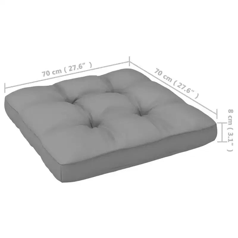 vidaXL Patio Furniture Set 10 Piece Outdoor Sectional Sofa Solid Wood Pine