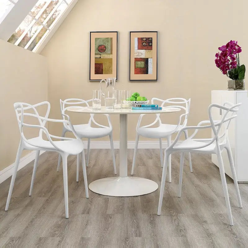 Entangled Plastic 4-piece Chair Set
