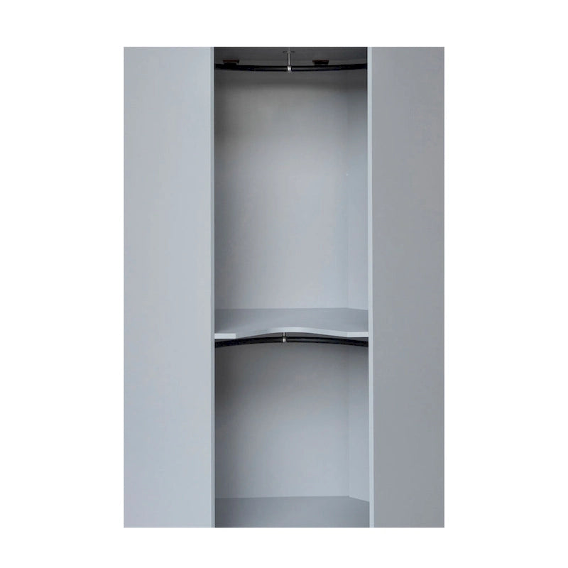 Polygon Corner Wardrobe with 2-Doors