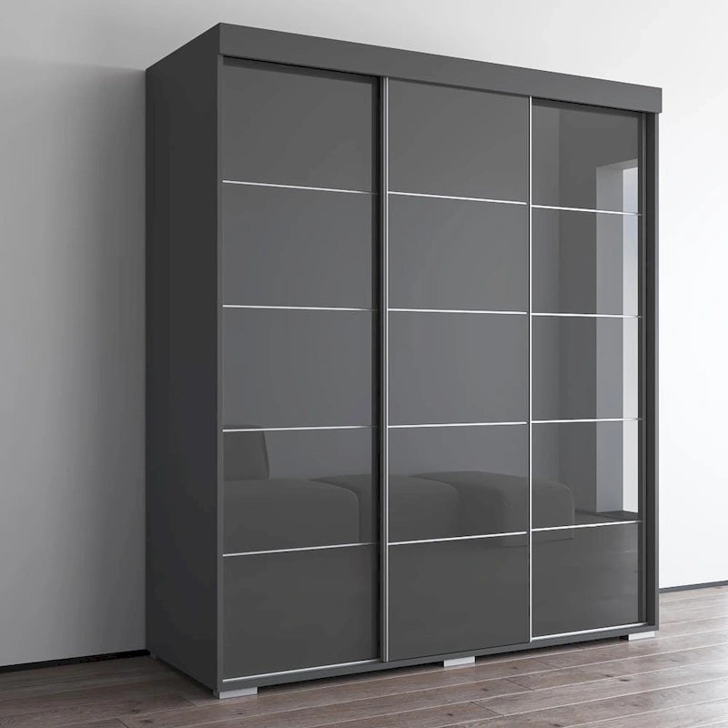 Copper Grove Parasol 71-inch Modern Glossy Armoire