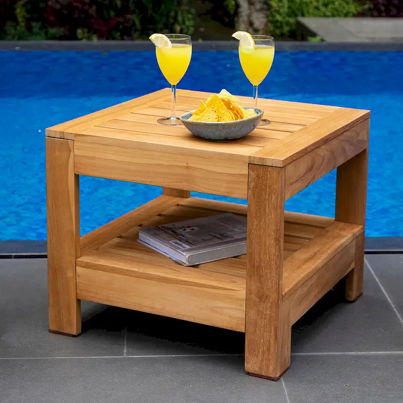 Cambridge Casual Logan 3-piece Teak Outdoor Set with Sunbrella Cushion