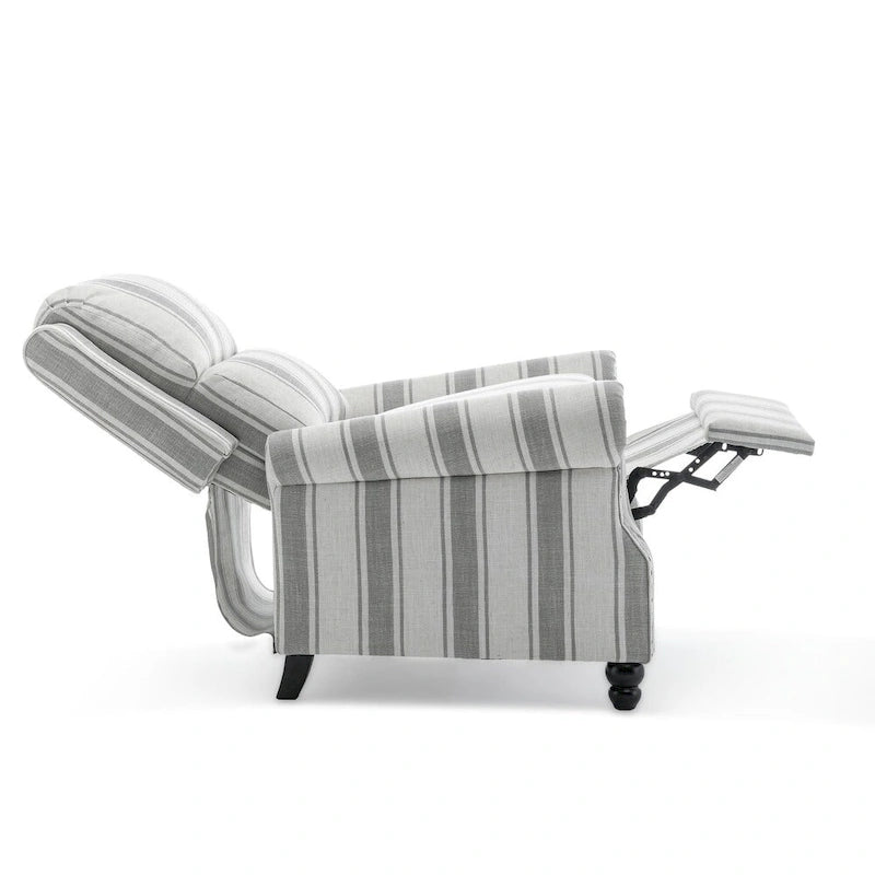 2 Set Modern Padded Seat Recliner Chair with PU Leather/Fabric