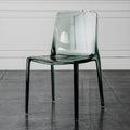 Amber Acrylic Armless Low Back Dining Chair