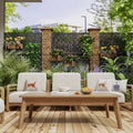 MAYEERTY Galvanized Steel Privacy Screen Outdoor and Indoor Divider Freestanding Decorative Screen for Balcony Garden 1pcs
