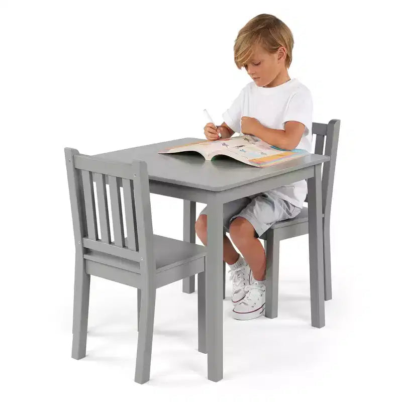 3pc Kids Wood Table and Chair Set - Humble Crew