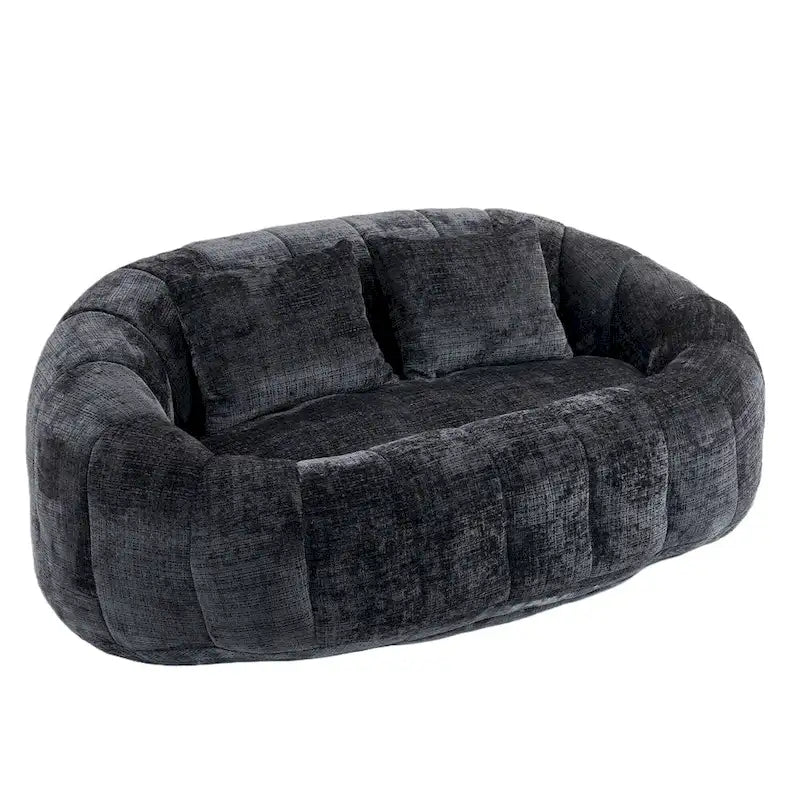 GDFStudio - Laurel Chenille 2-Seater Lazy Sofa with High-Density Foam and Oversized Comfort