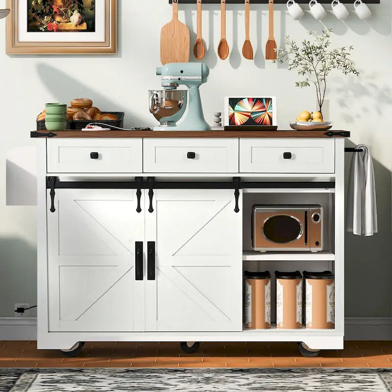 Rolling Kitchen Cart on Wheels,for Home,Kitchen and Dining Room