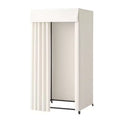 VEVOR Fitting Room, Dressing Room with Thick Polyester Curtains, Privacy Space with Shading Curtain and a Hook, 39 x 39 x 78 in, Gray
