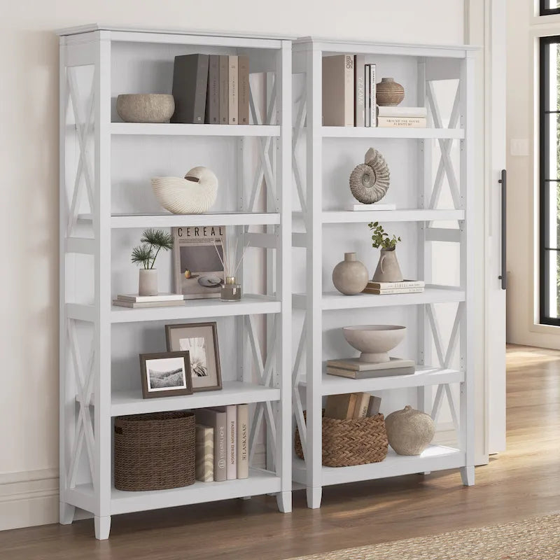 Key West 5 Shelf Bookcase Set by Bush Furniture