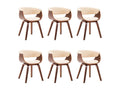 Chaises Manger Lot - Creme