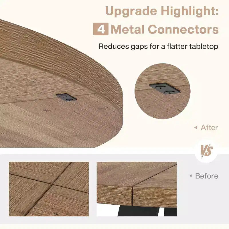 47 Inch Round Dining Table for 4 people