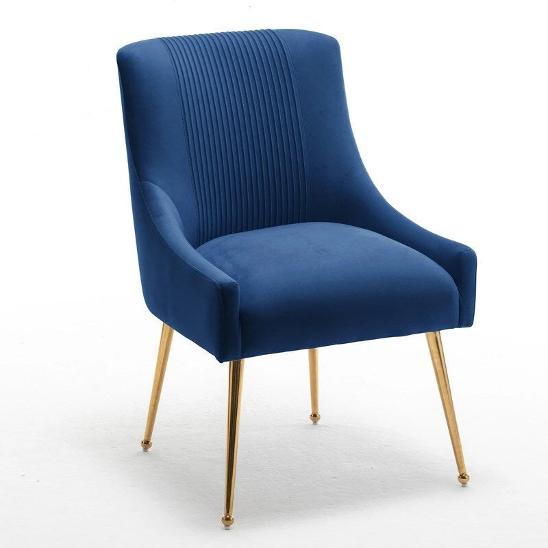 SEYNAR Modern Glam Velvet Dining Chair Set of 8 for Dining Room, Tufted Vanity Chair for Living Room (no table)