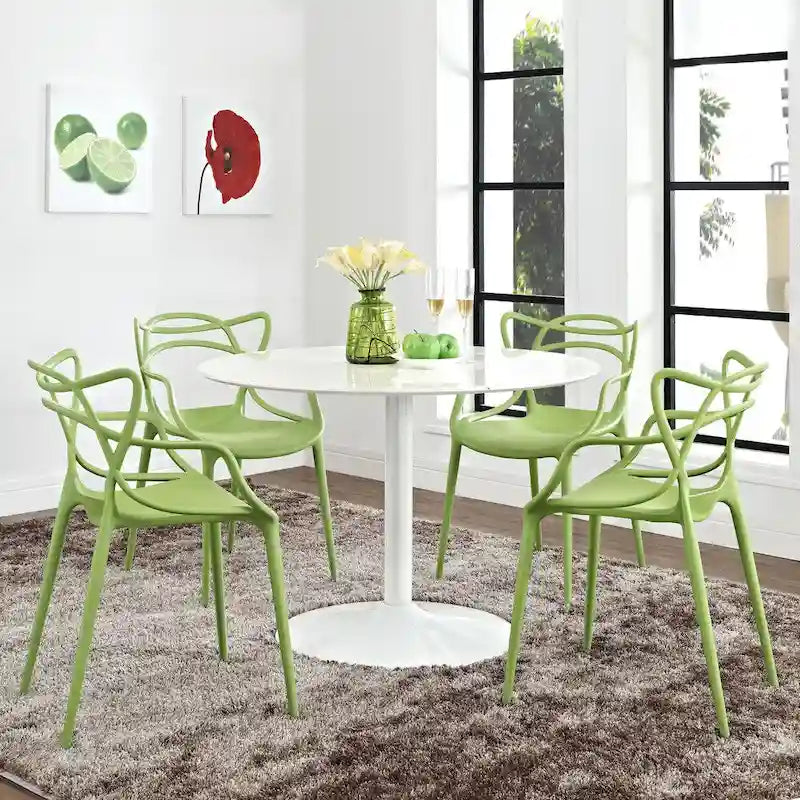 Entangled Plastic 4-piece Chair Set