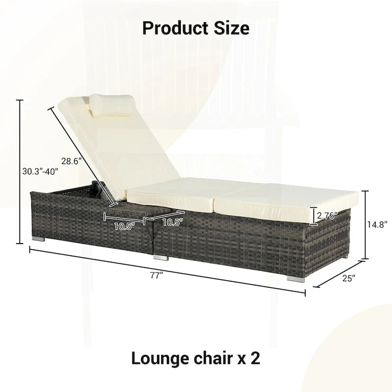 Outstanding Outdoor Chaise Lounge Chair Set for Relaxation and Leisure