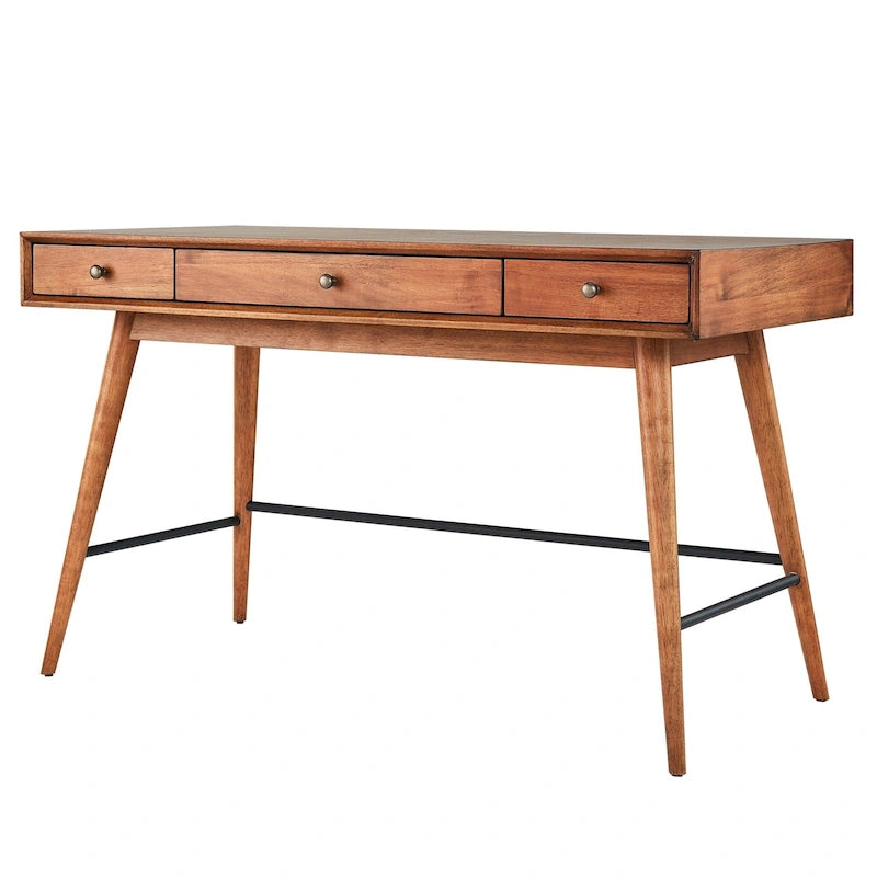 Aksel Wood 3-drawer Writing Desk by iNSPIRE Q Modern